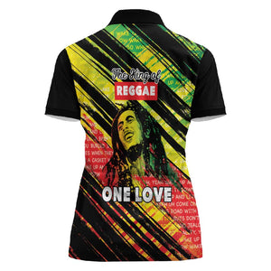 Reggae Legend Women Polo Shirt Love The Life You Live Live The Life You Love