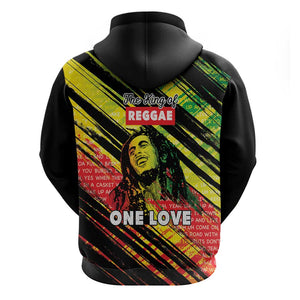 Reggae Legend Zip Hoodie Love The Life You Live Live The Life You Love