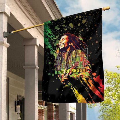 Afro Legend Bob Garden Flag One Love Heart Destiny