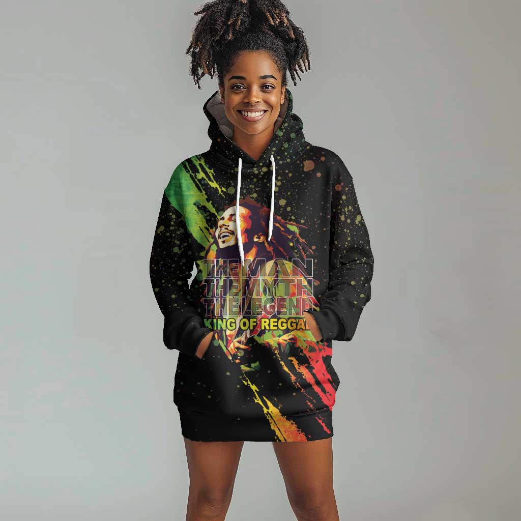 Afro Legend Bob Hoodie Dress One Love Heart Destiny