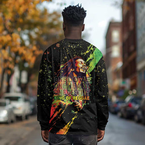Afro Legend Bob Long Sleeve Shirt One Love Heart Destiny