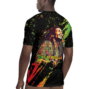 Afro Legend Bob Rugby Jersey One Love Heart Destiny