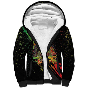 Afro Legend Bob Sherpa Hoodie One Love Heart Destiny