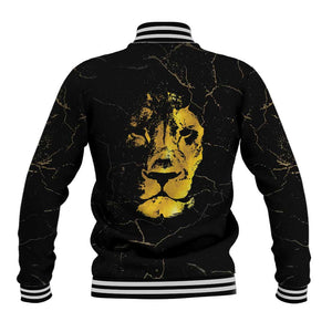 Reggae King Marley Baseball Jacket Gold Lion