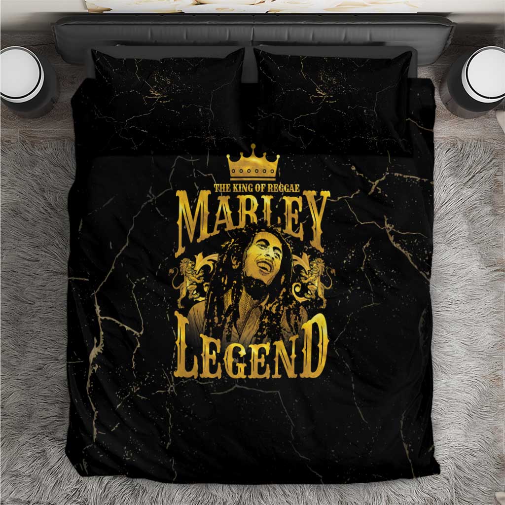 Reggae King Marley Bedding Set Gold Lion