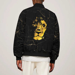 Reggae King Marley Bomber Jacket Gold Lion