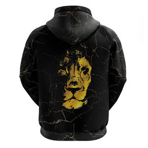 Reggae King Marley Hoodie Gold Lion