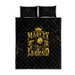 Reggae King Marley Quilt Bed Set Gold Lion
