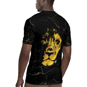 Reggae King Marley Rugby Jersey Gold Lion