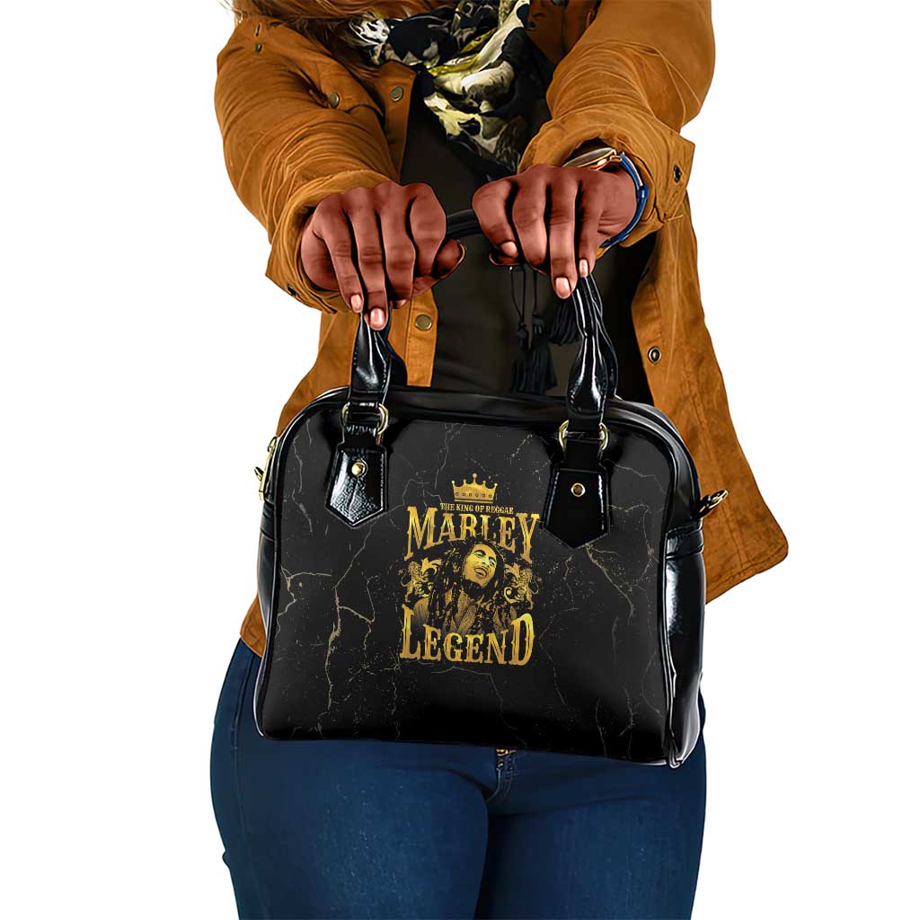 Reggae King Marley Shoulder Handbag Gold Lion