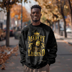 Reggae King Marley Sweatshirt Gold Lion