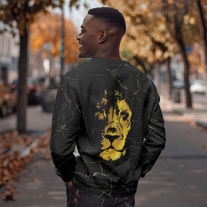 Reggae King Marley Sweatshirt Gold Lion