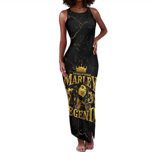 Reggae King Marley Tank Maxi Dress Gold Lion