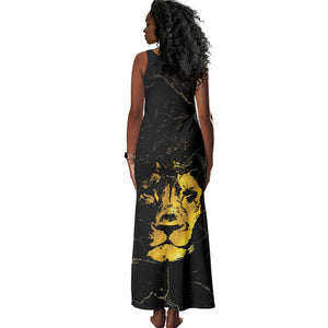 Reggae King Marley Tank Maxi Dress Gold Lion