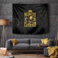 Reggae King Marley Tapestry Gold Lion