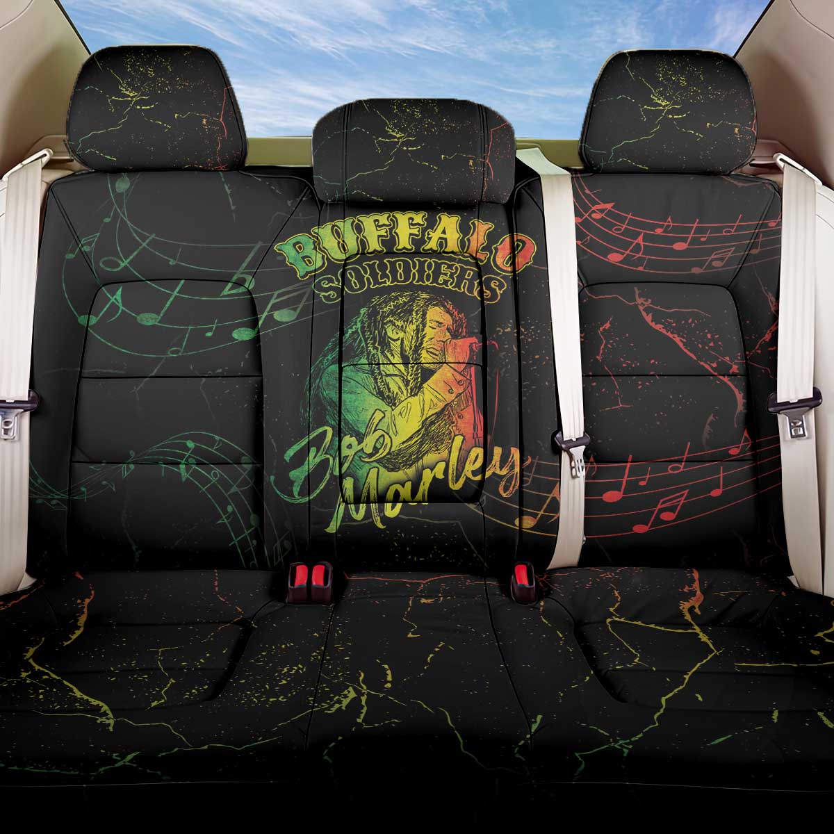 Reggae King Buffalo Soldier Back Car Seat Cover Honoring The Legend