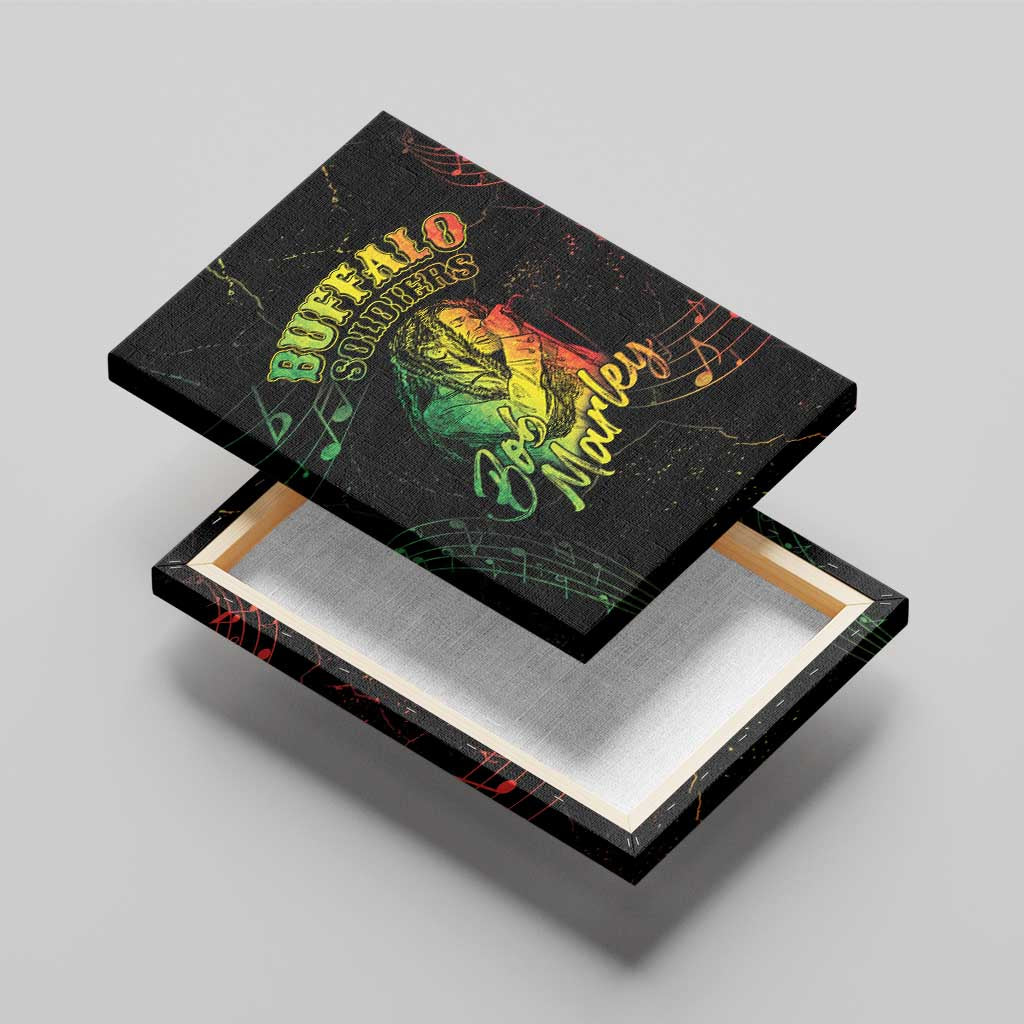 Reggae King Buffalo Soldier Canvas Wall Art Honoring The Legend