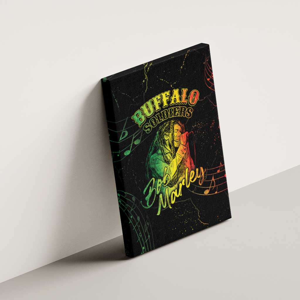 Reggae King Buffalo Soldier Canvas Wall Art Honoring The Legend