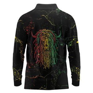 Reggae King Buffalo Soldier Long Sleeve Polo Shirt Honoring The Legend