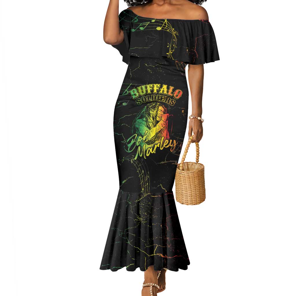 Reggae King Buffalo Soldier Mermaid Dress Honoring The Legend