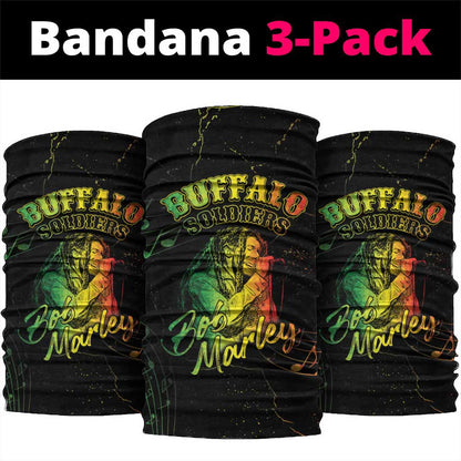 Reggae King Buffalo Soldier Neck Gaiter Honoring The Legend LT05