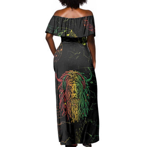 Reggae King Buffalo Soldier Off Shoulder Maxi Dress Honoring The Legend