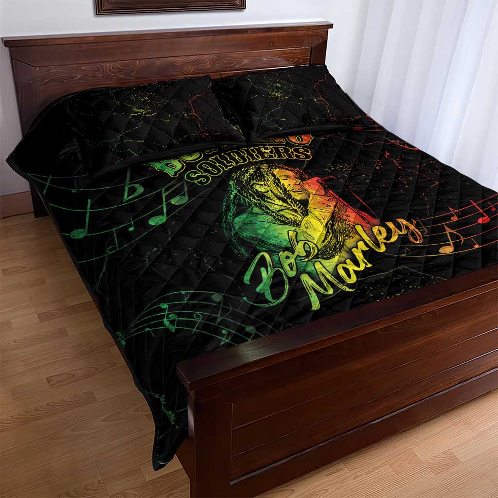Reggae King Buffalo Soldier Quilt Bed Set Honoring The Legend