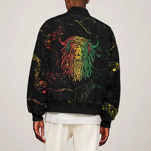 Reggae King Buffalo Soldier Sleeve Zip Bomber Jacket Honoring The Legend