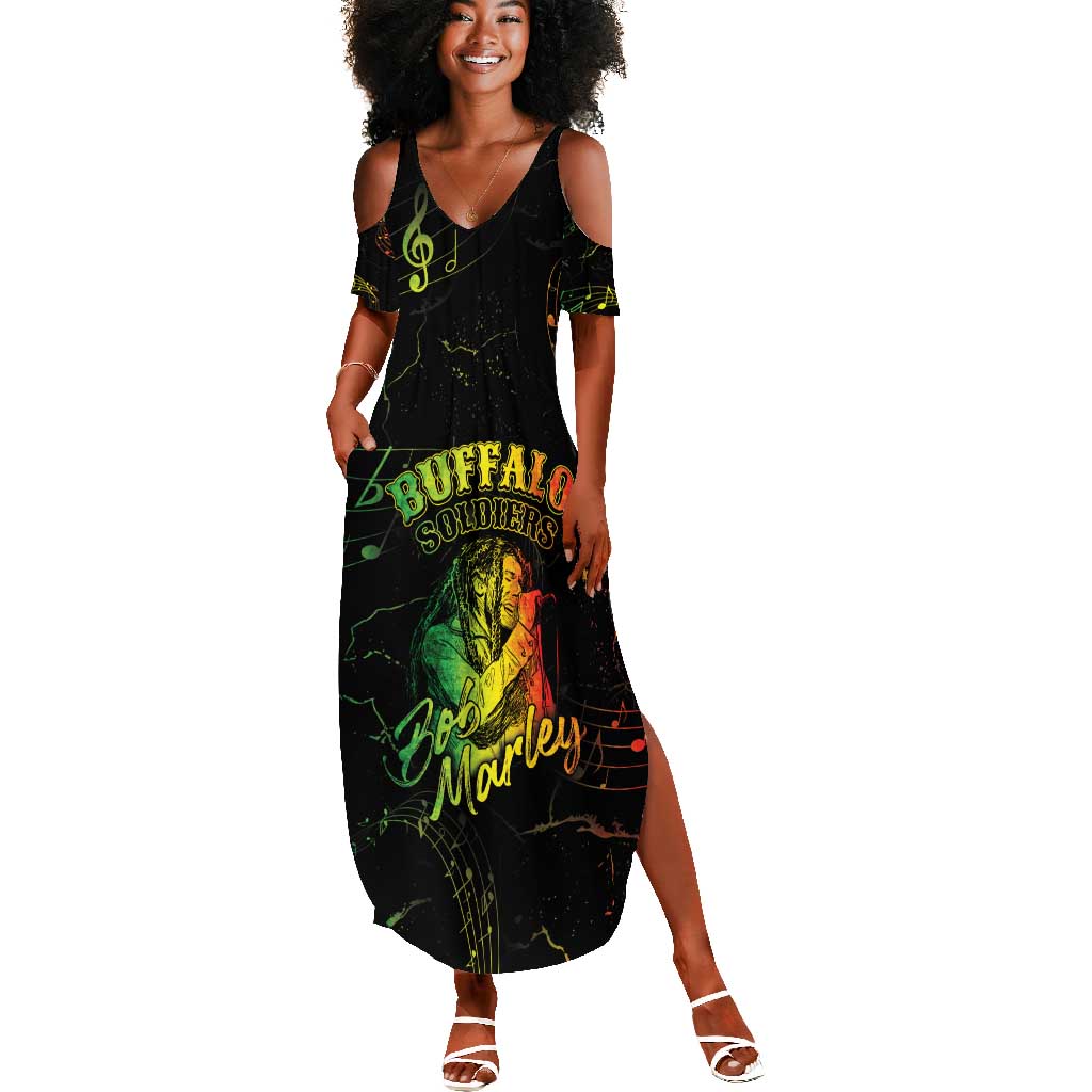 Reggae King Buffalo Soldier Summer Maxi Dress Honoring The Legend