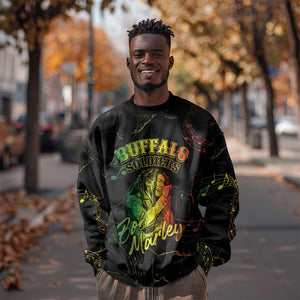 Reggae King Buffalo Soldier Sweatshirt Honoring The Legend