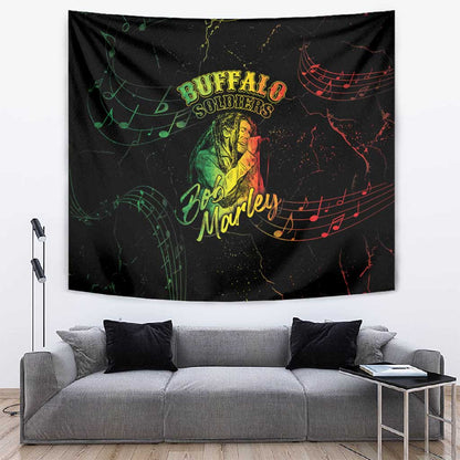 Reggae King Buffalo Soldier Tapestry Honoring The Legend
