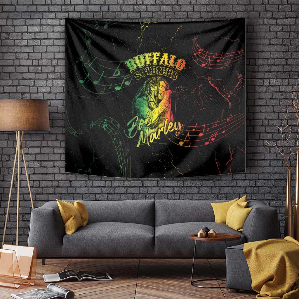 Reggae King Buffalo Soldier Tapestry Honoring The Legend