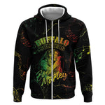 Reggae King Buffalo Soldier Zip Hoodie Honoring The Legend