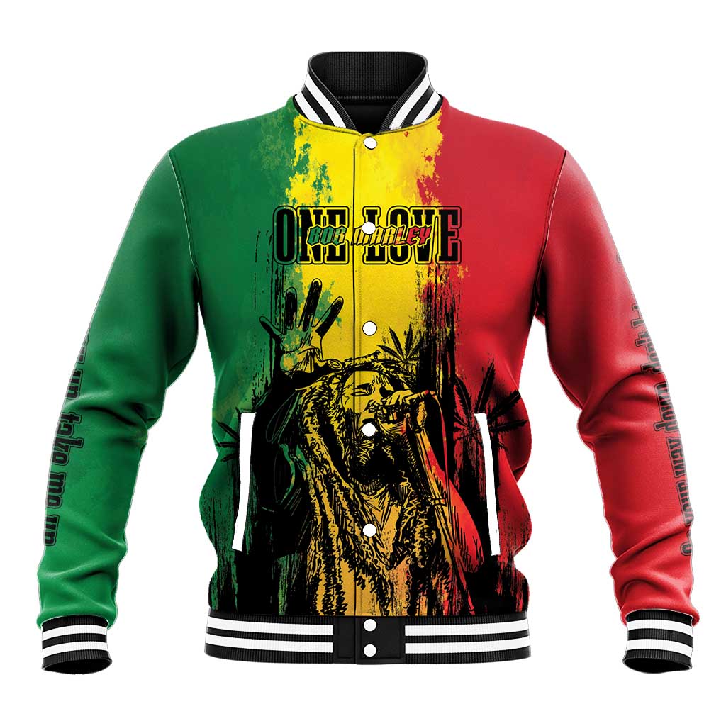 Legend Bob Personalized Baseball Jacket Reggae Grunge LT7