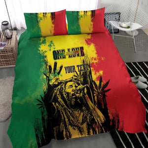 Legend Bob Personalized Bedding Set Reggae Grunge