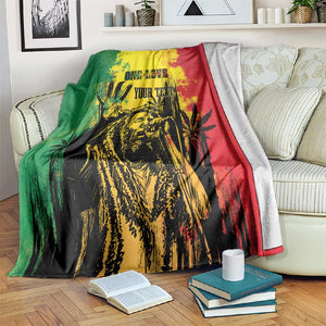 Legend Bob Personalized Blanket Reggae Grunge