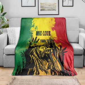 Legend Bob Personalized Blanket Reggae Grunge