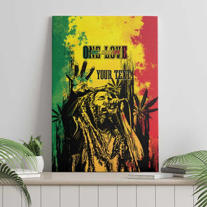 Legend Bob Personalized Canvas Wall Art Reggae Grunge