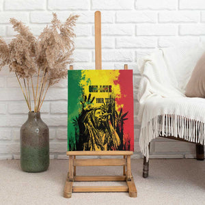 Legend Bob Personalized Canvas Wall Art Reggae Grunge