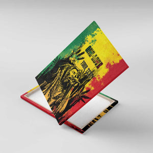 Legend Bob Personalized Canvas Wall Art Reggae Grunge