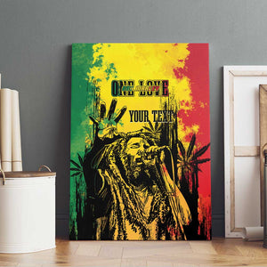 Legend Bob Personalized Canvas Wall Art Reggae Grunge