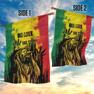 Legend Bob Personalized Garden Flag Reggae Grunge