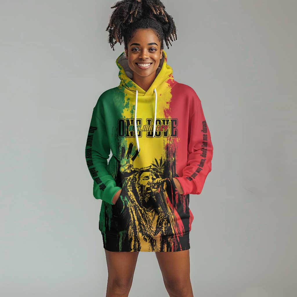 Legend Bob Personalized Hoodie Dress Reggae Grunge