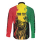 Legend Bob Personalized Long Sleeve Button Shirt Reggae Grunge