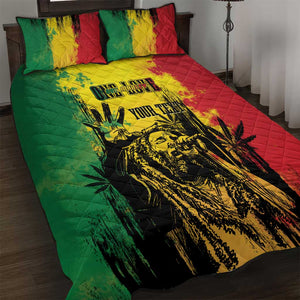 Legend Bob Personalized Quilt Bed Set Reggae Grunge