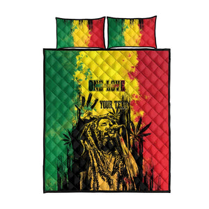 Legend Bob Personalized Quilt Bed Set Reggae Grunge