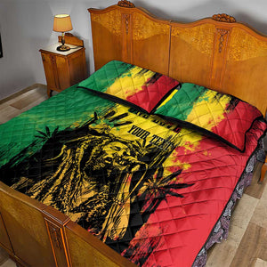 Legend Bob Personalized Quilt Bed Set Reggae Grunge