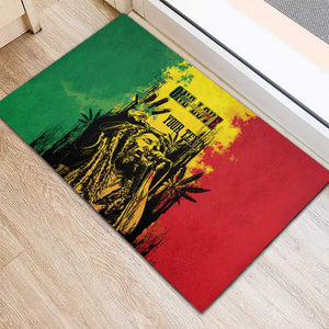 Legend Bob Personalized Rubber Doormat Reggae Grunge