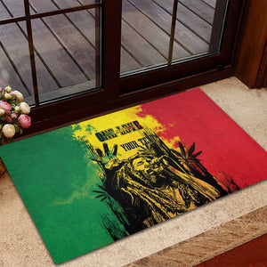 Legend Bob Personalized Rubber Doormat Reggae Grunge