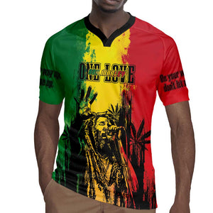 Legend Bob Personalized Rugby Jersey Reggae Grunge